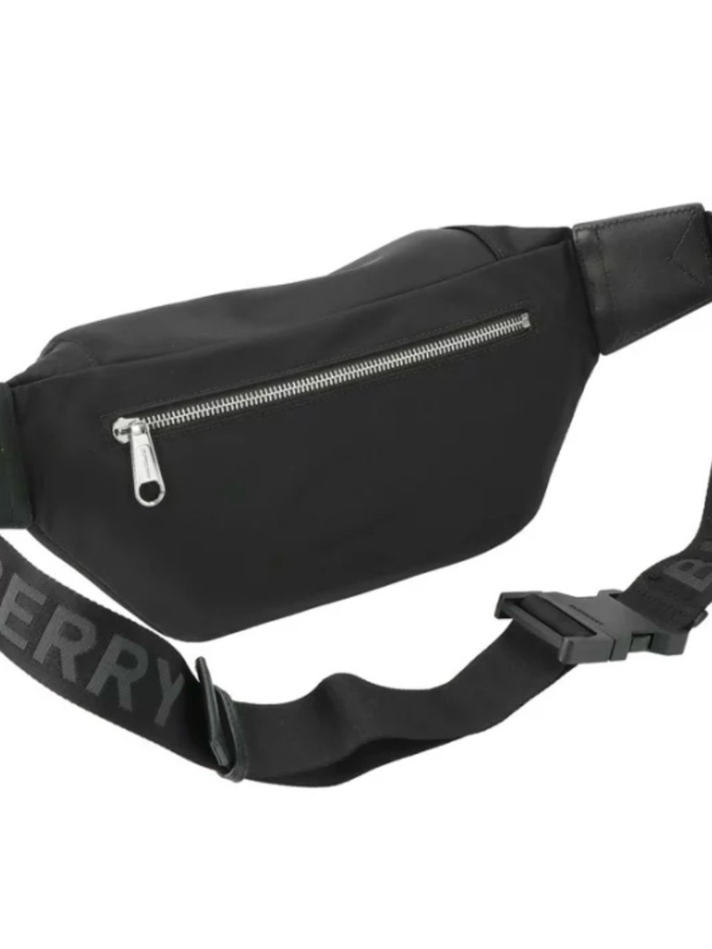 Burberry Black Logo Belt Bag with Contrast Cord Pull - Picture 3 of 3